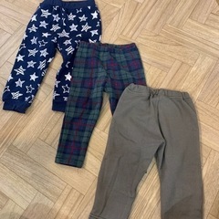 冬ズボン　90 裏起毛　3枚セット
