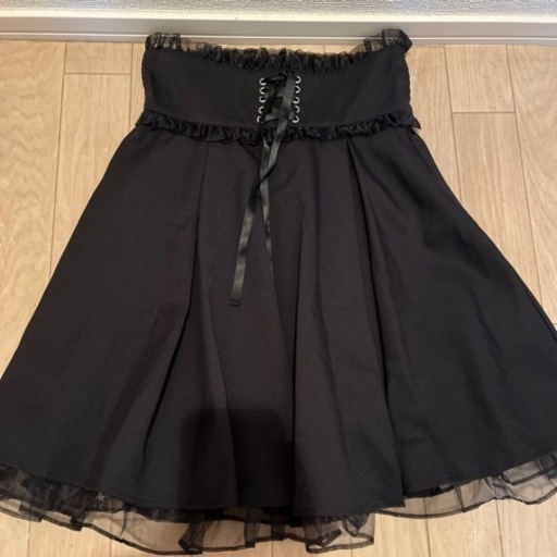 古着アンクルージュスカート/地雷系/ゴシック/ゴスロリ