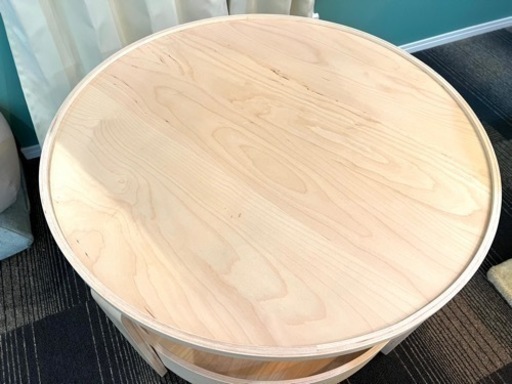 美品IKEA ボルゲビーコーヒーテーブルカフェテーブルサイド