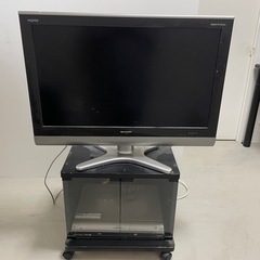 32型テレビ＋ハードディスク（一部故障）＋テレビ台