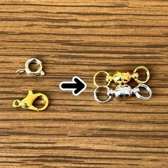 アクセサリーの金具を磁石に変えて、気軽につけませんか？