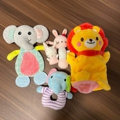 ライオンパペットとおもちゃセット★の画像