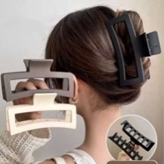 髪留め クリップ ホワイト