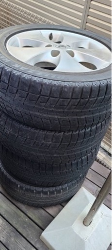 アルファード10系　純正アルミ付きスタッドレス4本　手渡し