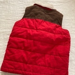 赤ベスト 秋冬アウター 上着 5T  120〜130の画像