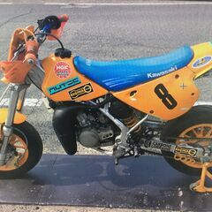 カワサキ KX80 KX080V 92 実働 12インチ モタード仕様 ハイスペック ドリフト 膝スリ サーキット ジムカーナにも の画像