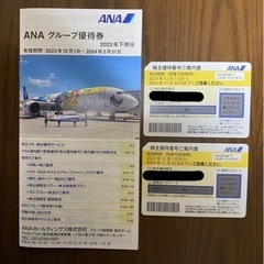 ANA グループ優待券 2枚