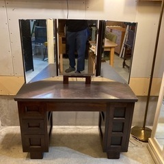 松本民芸家具 309型三面鏡 ドレッサー 鏡台 ヴィンテージ 和モダンの画像