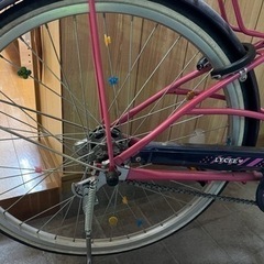 車輪が可愛い24インチ女児自転車の画像