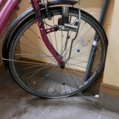 車輪が可愛い24インチ女児自転車の画像