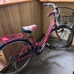 車輪が可愛い24インチ女児自転車の画像