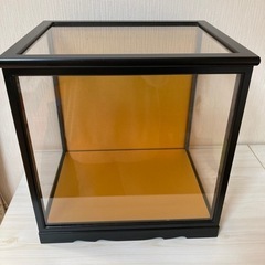 人形ケース　ガラスケース　前開き
