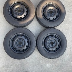 145R12 6PR タイヤホイール　4本　ダイハツ純正ホイール付き