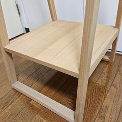 【値下げ】無印良品 木製ハンガーラックの画像