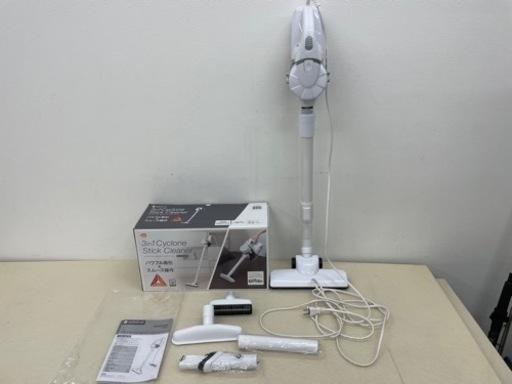 CCP シー・シー・ピー 3in1サイクロン式スティッククリーナー CC-AC02-E4W クリスタルホワイト 掃除機 2019年製 取説 元箱付き 動作品