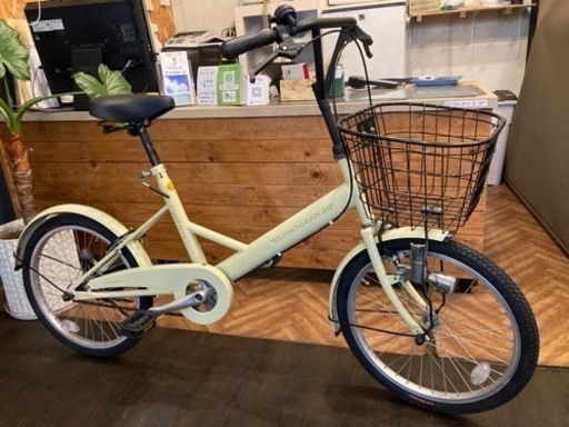 【前後タイヤ・チューブ新品！】20インチミニベロ　クリーム