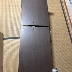 テレビボード　テレビテーブル　千葉県　手渡し　ブラウン　木目調　ウッド調　アンティーク インテリア レトロ リビング　ダイニング　の画像