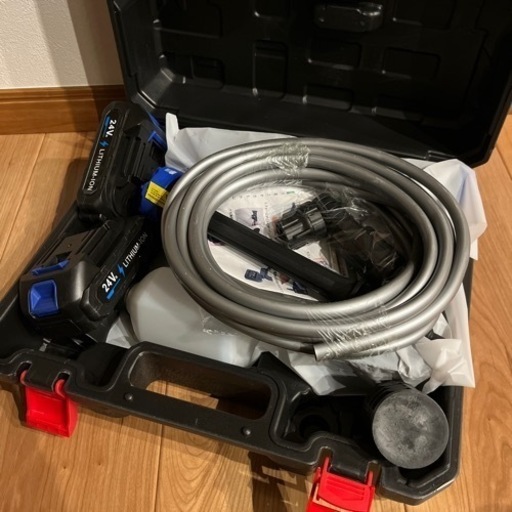 【バッテリー2個】高圧洗浄機 コードレス 充電式 水圧洗浄機 家庭用
