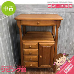 ss5759　FAX台　電話台　ライトブラウン　棚付き　引出4杯...