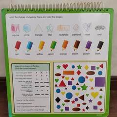 幼児教育●アルファベット・数字/計算・形を書く練習ボードの画像