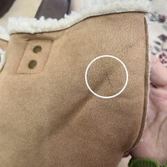 ムートン調ボアバッグ（中古）の画像