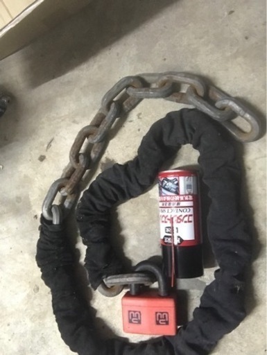 バイク用チェーン　防犯