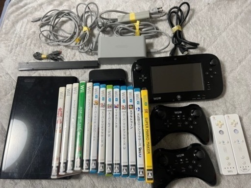 WiiU コントローラー カセット 多数セット ブラック