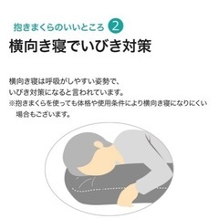 ニトリ　頭も支える抱き枕　本体+カバーセットの画像