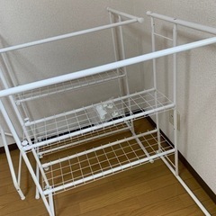 決まりました　最終値下げ【19日までに引取りに来てくださる方限定】押入れ収納ラックの画像