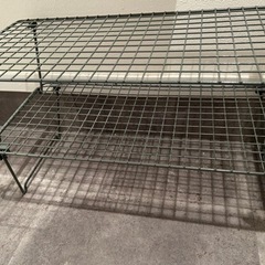 IKEAシューズラック2段の画像