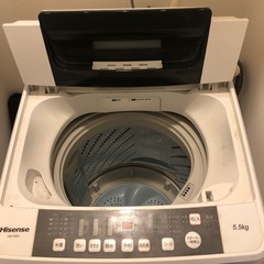 洗濯機　Hisense 5.5L HW-T55C 2019年式の画像