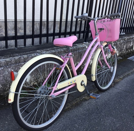 未使用・在庫品＞FUJI・22インチ・女の子向け・子供用自転車・変速なし