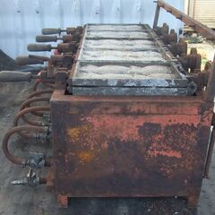 岡山引き取り基本限定LPガス 年代物 たい焼き器 4匹×5連