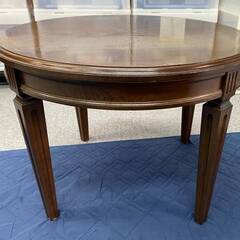 カリモク 最高峰 domani ドマーニ QUEENS LIFE クイーンズライフ TPQ720MD リビングテーブル 17万 70cm ラウンド型テーブル 応接机