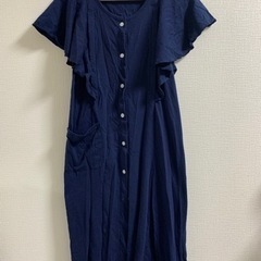 マタニティ 前開きワンピース