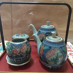 【有田焼】  卓上調味入れ4点セット(盆付)