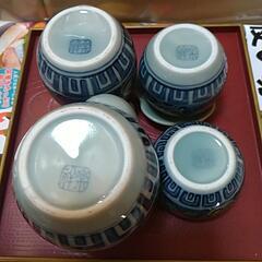 【有田焼】  卓上調味入れ4点セット(盆付)の画像