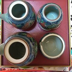 【有田焼】  卓上調味入れ4点セット(盆付)の画像