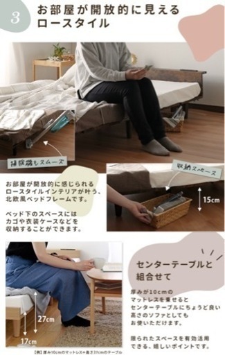 決まりました→(急募)11月18日迄 ベッドフレームとマットレスのセット