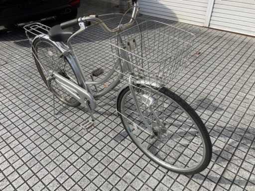 【27インチ自転車】内装3段変速　LEDオートライト付　リヤタイヤ、前カゴ新品❗️若林自転車　浜大津店　SALE中❗️