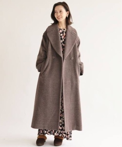 IENA la boucle アルパカシャギーオーバーコート