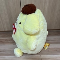 【タグ付き】ポムポムプリン超超BIGぬいぐるみ　紅白リボンの画像