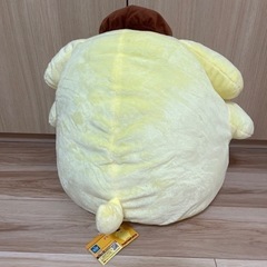 【タグ付き】ポムポムプリン超超BIGぬいぐるみ　紅白リボンの画像