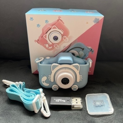 【受け渡し先決定】キッズカメラ 子供用カメラ 64GBのSDカード付属