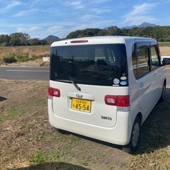 タント白　片側ミラクルオープンドア　車検ほぼ2年付き