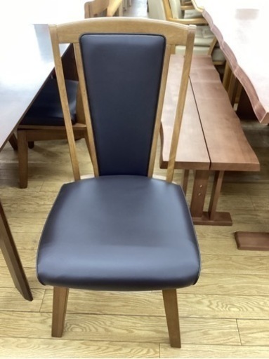 KK-46【新入荷　アウトレット】新城家具　クロッカス　ダイニング5点セット　ブラウン