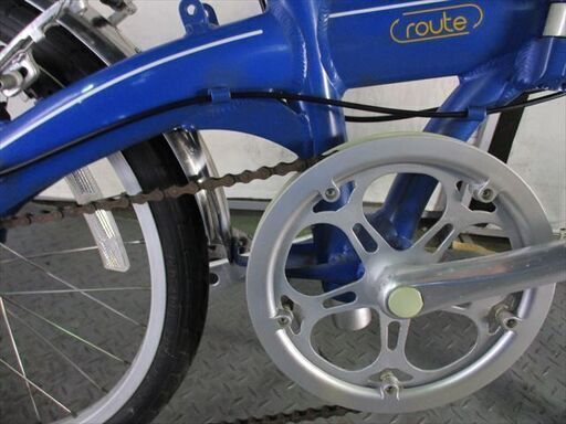 D141　★19800円★　折りたたみ中古自転車★DAHON　ROUTE【20インチ 　ブルー　アルミフレーム】