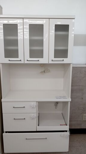 特別値引き★ジモティ割あり★ ㈱マルミツ レンジボード 白 H180×D42×W88 クリーニング済み TJ2890