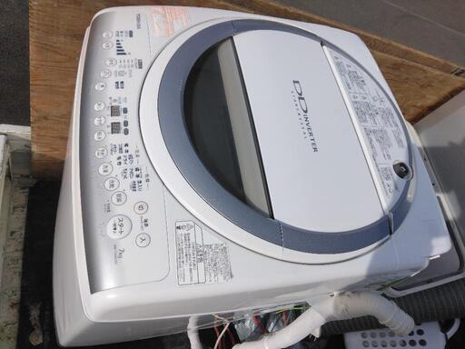 TOSHIBA 洗濯乾燥機  家電 2013年製 7kg 配達有