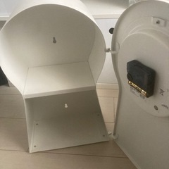 ホワイト　時計　収納可の画像